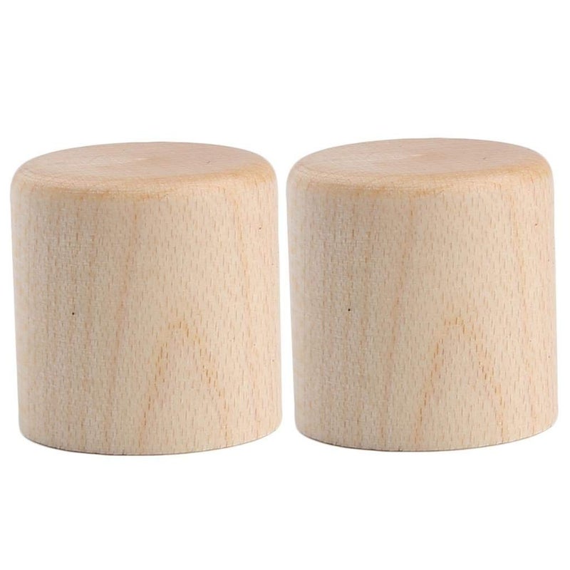 KAISH 2-Pack Wood Knobs - Tele Style Flat Top Dome Knobs for Guitar & Bass - Image 2